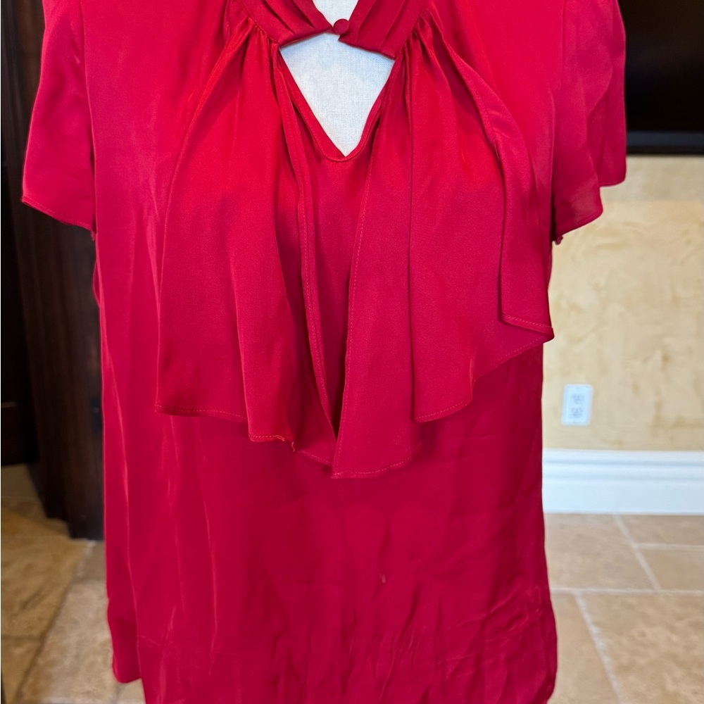 Elegant Red Women's Top